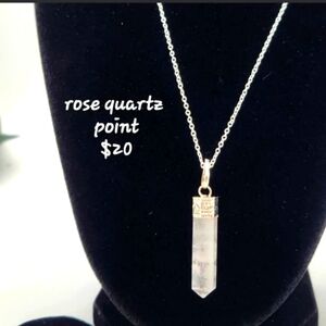 Rose quartz necklace